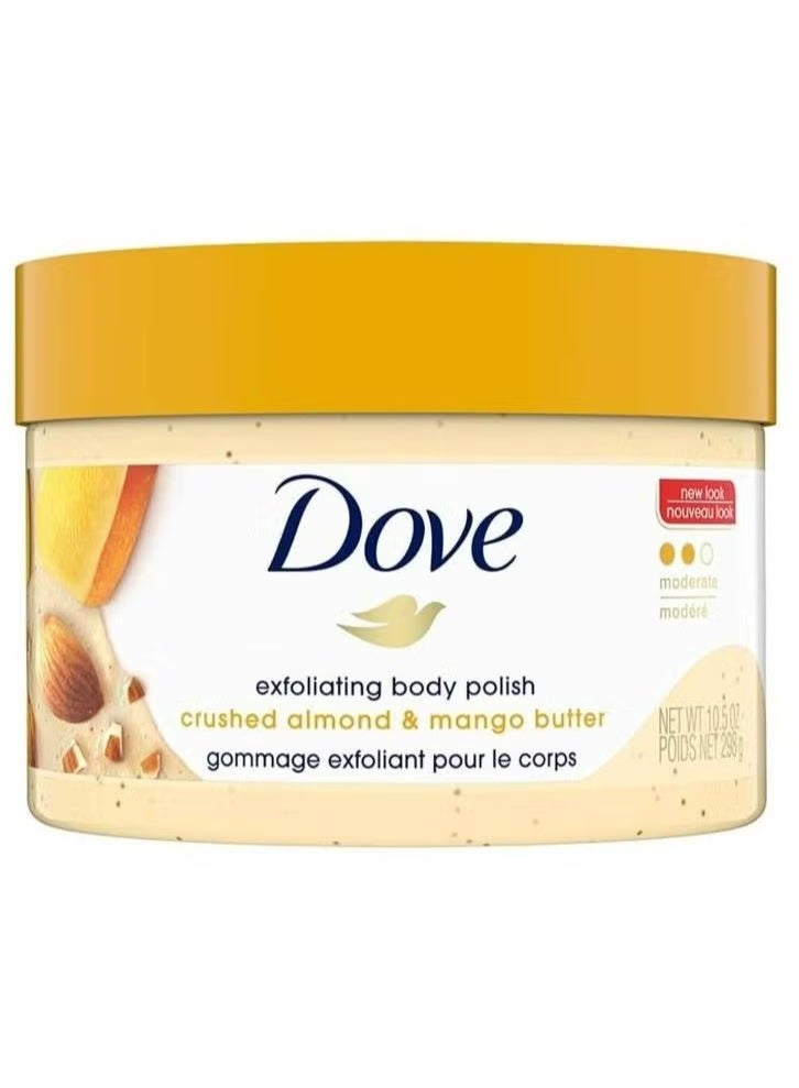 Crushed Almond Mango Butter Exfoliating Body Polish Scrub 298 g